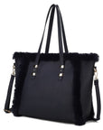 MKF Liza with Faux Fur Women Tote Bag by Mia K