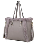 MKF Liza with Faux Fur Women Tote Bag by Mia K