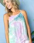 e Luna Tie Dye Thermal Camisole Top