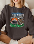 Gameday Orange Helmet Friday Nights Sweatshirt