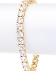 Cubic Zirconia Round Tennis Bracelet