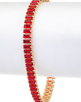 Opaque Baguette Stone Tennis Bracelet