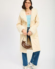 Emory Park Faux Fur Midi Trench Coat