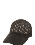 Diamond Pattern Hollow Vented Baseball Cap