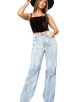 GJG Denim Charlote Wide Leg Jean