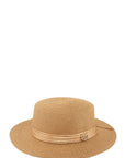 Straw Fashion Hat With CG Knot Accent