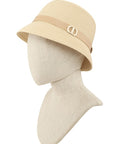 Straw Fashion Hat with Lock Accent