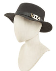 Straw Fashion Hat With CC Buckle