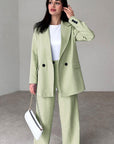 Women's Fashion Blazer Suit Set by Claude