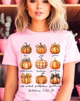 Fruits of The Spirit Christian Pumpkin Graphic Tee