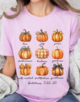 Fruits of The Spirit Christian Pumpkin Graphic Tee