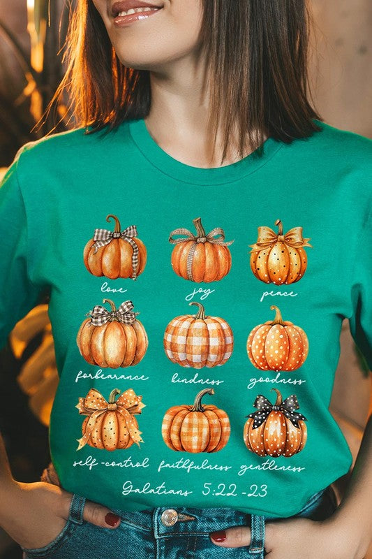 Fruits of The Spirit Christian Pumpkin Graphic Tee