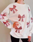 Sparkly Bow Patch Sweatshirt