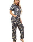 Women's Camouflage Fashion Jumpsuit by Claude