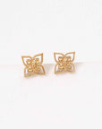 Star Flower Stud Earrings