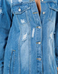 Women's Long Denim Jacket by Claude