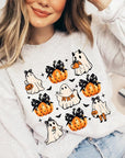 Cute Ghost Fall Pumpkin Graphic Fleece Sweatshirts