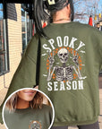 Spooky Season Skeleton Graphic Fleece Sweatshirts