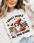 I Ghost People Graphic Fleece Sweatshirts