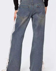 Women's Fashion Casual Style Denim Pants by Claude