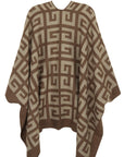 Greek Pattern Poncho