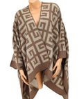 Greek Pattern Poncho