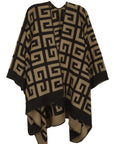 Greek Pattern Poncho