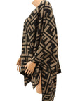 Greek Pattern Poncho