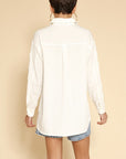 Miss Sparkling | Bow Sleeve Button Down Shirt