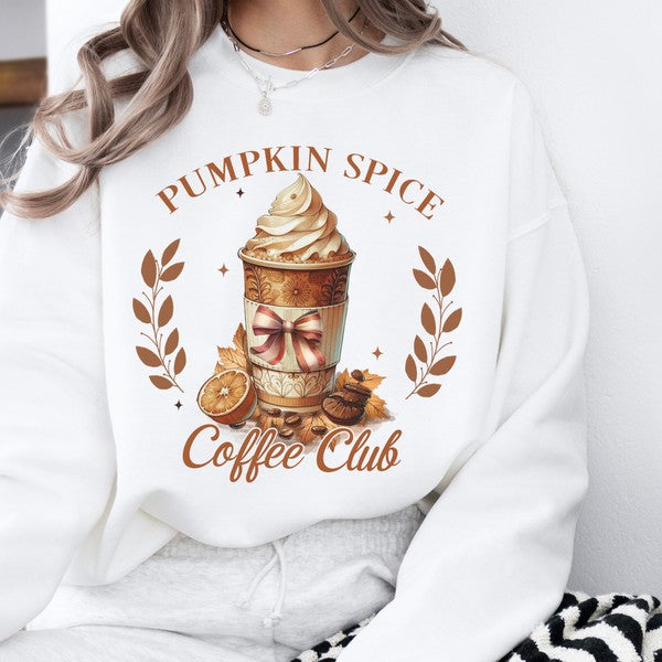 Pumpkin Spice Coffee Club Women's Fall Sweatshirt