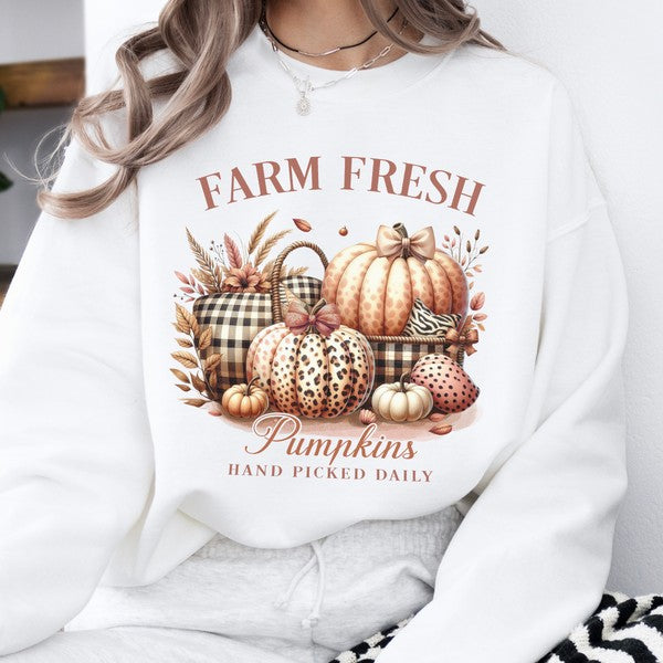 Farm Fresh Pumpkins Women's Fall Sweatshirt