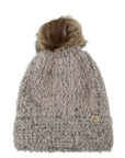 Sable Touch Beanie with Fur Pom