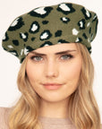 Leopard Stretchy Beret