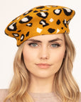 Leopard Stretchy Beret