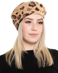 Leopard Stretchy Beret