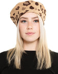 Leopard Stretchy Beret