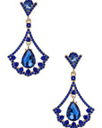 Crystal Drop Formal Chandelier Earrings