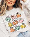 Pumpkins & Daisies Graphic Fleece Sweatshirts