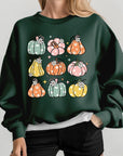 Pumpkins & Daisies Graphic Fleece Sweatshirts