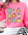 Pumpkins & Daisies Graphic Fleece Sweatshirts