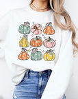 Pumpkins & Daisies Graphic Fleece Sweatshirts