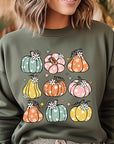 Pumpkins & Daisies Graphic Fleece Sweatshirts