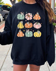 Pumpkins & Daisies Graphic Fleece Sweatshirts