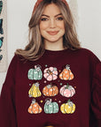 Pumpkins & Daisies Graphic Fleece Sweatshirts