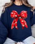 Christmas Snowflakes Bow Graphic Sweatshirts