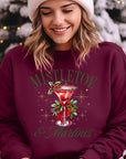 Mistletoe & Martinis Graphic Fleece Sweatshirts