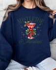 Mistletoe & Martinis Graphic Fleece Sweatshirts