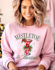 Mistletoe & Martinis Graphic Fleece Sweatshirts