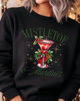 Mistletoe & Martinis Graphic Fleece Sweatshirts