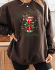 Mistletoe & Martinis Graphic Fleece Sweatshirts